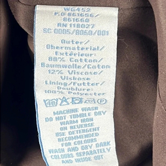 Boden | Brown Circle Embroidered Velvet Pencil Skirt Lined Back Zipper Size 4R - Picture 9 of 10